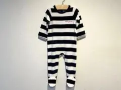 ジャカディ⭐︎新品訳あり⭐︎ ベロア調生地足付きロンパース 12M