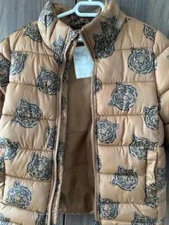 H&M トラ柄中綿コート 110〜120センチ