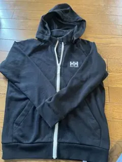 HHロゴ フルジップパーカー 黒