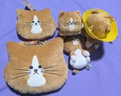 鴻池剛と猫のぽんた ぬいぐるみ ５点セット