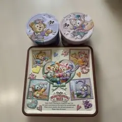 東京ディズニーシー　香港ディズニーランド　ダッフィー空き缶　小物入れのサムネイル