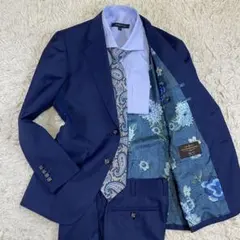 CANONICO ネイビー A4位 S位 メンズ セットアップ スーツ