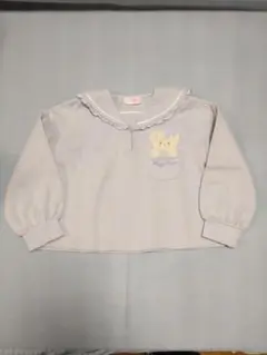 メルピアノ ライトブルー トレーナー 130cm