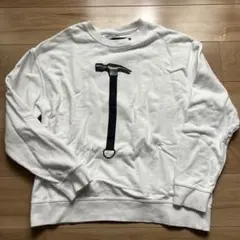 TEE LIBRARY ハンマー プリント スウェット L