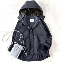 人気 スローブイエナ 3WAYエコファー付きフードブルゾン ブラック 38