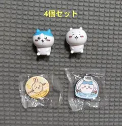 【値下げ】ちいかわ　マスコット2個、缶バッジ1個、マグネットシート1袋(2個入)のサムネイル