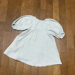 淡いミントグリーンのバルーンスリーブワンピース　セール