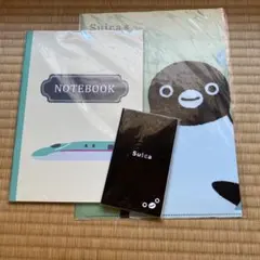 Suica ペンギン　クリアファイル　ノート　ふせん