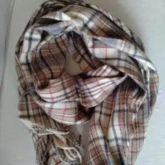 earth music&ecology チェック柄マフラー(70×200)