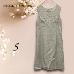 W6788【COMME CA DU MODE】ノースリーブ ミニワンピ XS