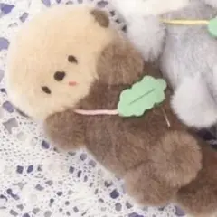 にこやまポッケ ぷかぷかラッコこんぶポシェットのぬいぐるみ　チョコのラッコ
