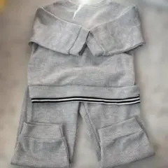 グレー スウェットセット ストライプ入り