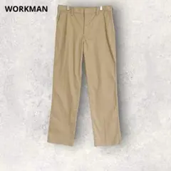 ワークマン　チノパン　作業着パンツ　ベージュ　コットン混　シンプル　無地　M〜Lのサムネイル