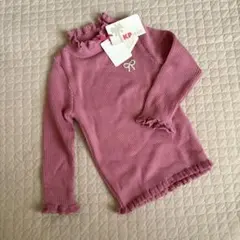 ＫＰ　フリル付き　リブ編み　カットソー