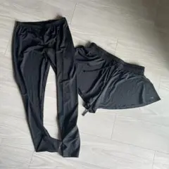 レディース　TIGORA ヨガ　レギンス　ショートパンツ　セット　黒　Mサイズ