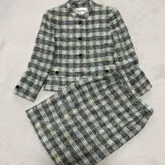 Severine チェック柄ツイード セットアップ　9号