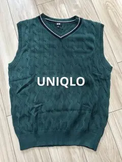 UNIQLO ユニクロ ケーブルVネックニットベスト