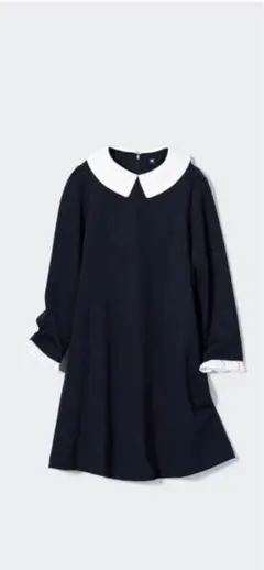 美品　UNIQLO GIRLS オケージョンワンピース　長袖150 即日発送可