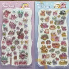 星のカービィ プチドロップシール　2枚セット