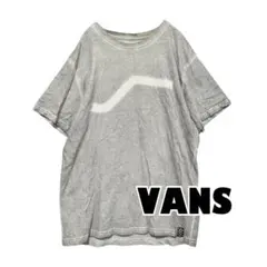 【ヴァンズ】半袖　Tシャツ　グレー　タイダイ　シンプルロゴ　かっこいい　くすみ