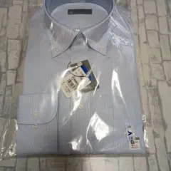 新品　リクルート入社·入学　青と白のストライプ Mサイズ ワイシャツ