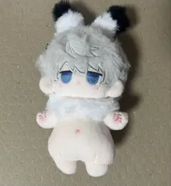 自作ぬいぐるみ 10cm おおかみ しっぽ付き ハンドメイド - メルカリ