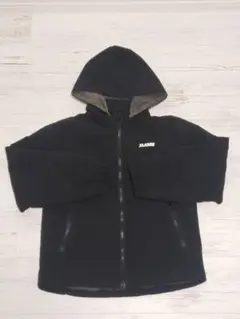 XLARGE KIDS ナイロンJKT 黒140 フード取り外し可ドローコード付