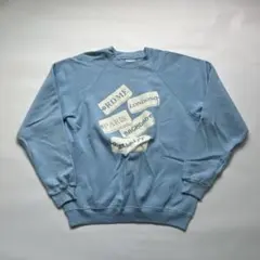 80s USA製 Hanes ヴィンテージ スウェット XL 水色 ラグラン