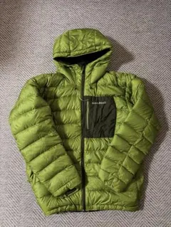 mont-bell モンベルコロラドパーカー ダウンリバーシブル黄緑 M