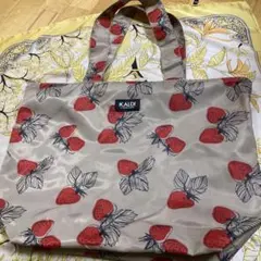 KALDI イチゴ柄 トートバッグ