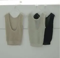 anuke Paperyarn Knit Tanktop 完売♡のサムネイル
