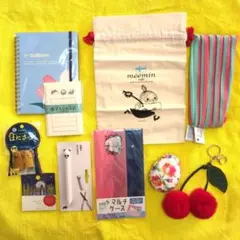 ほぼ未使用！！！ムーミン 巾着袋・マルチケース・キーホルダーセット