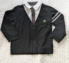 COMME CA ISM シャツカーディガン 100A 黒