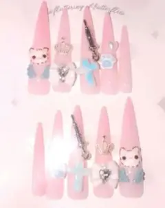 現品❤︎女児　量産型　ロングネイルチップ