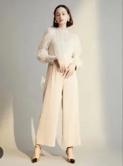 Lily Brown 刺繍パンツドレス 結婚式