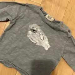 buho ブーホ　あざらしプリント 長袖トップス 3M 60〜70