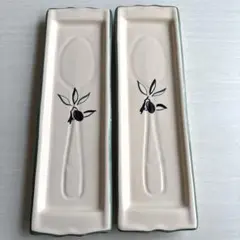 フェリシモ　角皿　２枚セット　フランス生活体験雑貨旅行の会