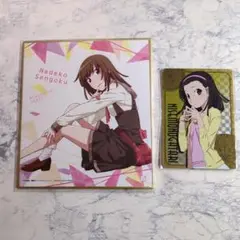 化物語 千石撫子 トレーディングカードトレーディングミニ色紙 偽物語