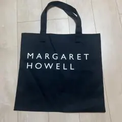 【美品】MARGARET HOWELL トートバッグ ロゴバッグ 黒 ブラックのサムネイル