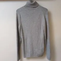 リブタートルネック ニット