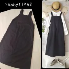 サニークラウズ sunnycloudsサロペットスカート 黒のサムネイル