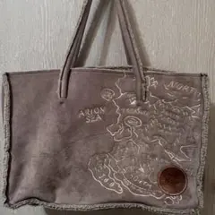 わちふぃーるど 猫のダヤン スウェード ボア 刺繍 トートバッグ スエード ネコのサムネイル