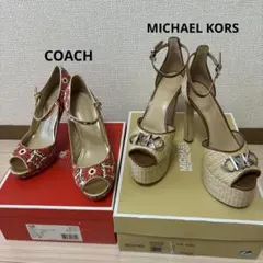 COACH MICHAEL KORS ハイヒール サンダル 23.5cm 2足