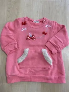 ホットビスケッツ　ミキハウス　ハート トレーナー