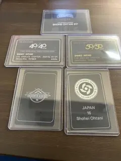 【超希少・非売品】大谷翔平 歴史的快挙記念カード 5種セット 2026年最新】大谷翔平 5 カードの人気アイテム - メルカリ