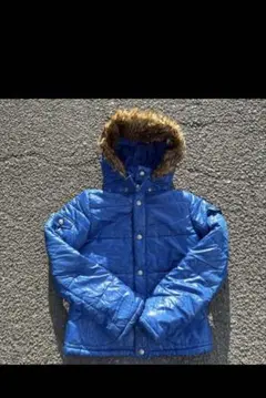 ファー付きダウン 平成ギャル Y2K 青色 目玉商品 Mサイズ 人気商品 美品✨