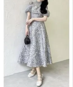 ♡ dazzlin シアーベールジャガードワンピース ♡