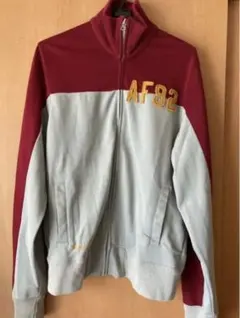 自信あり アバクロトラックジャケット レッド、グレー