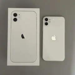 【美品】iPhone 11 ホワイト 64GB SIMフリー バッテリー84%