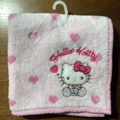 Hello Kitty ハローキティ プチタオルハンカチ ピンク ハートのサムネイル